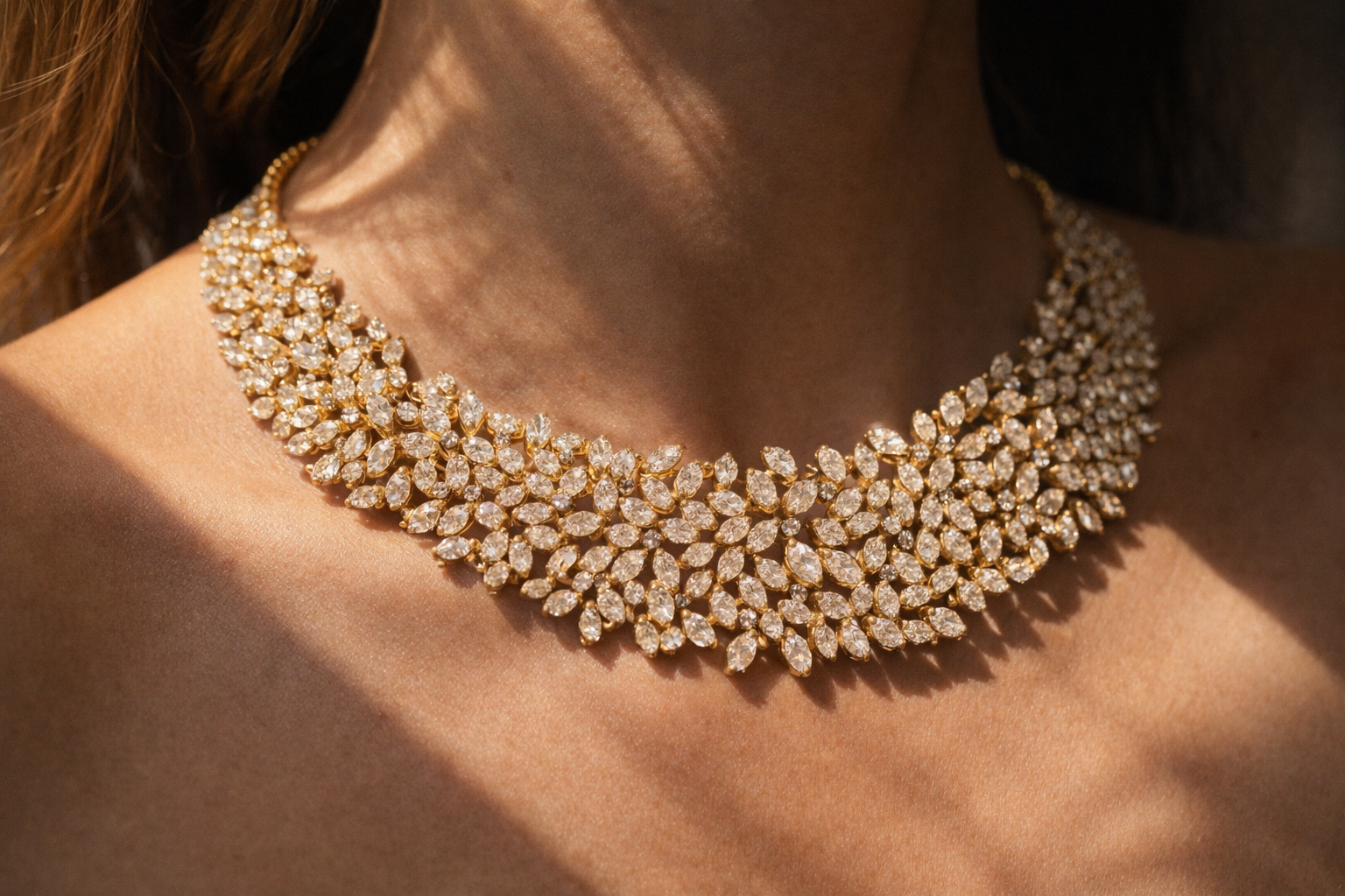 Aurora Diamond Collar Necklace