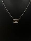 Celeste Frame Pendant Necklace